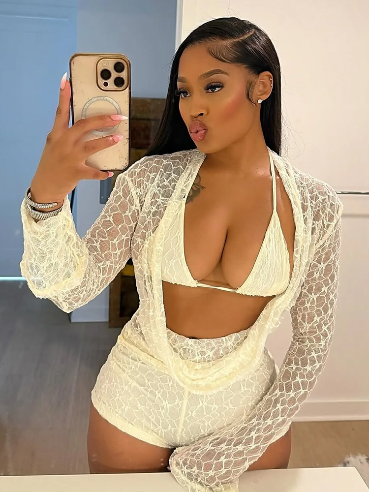 Weird Puss Sexy See Through 3  - Lace Bralette Set avis et prix