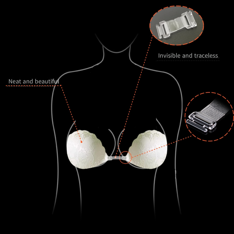 Lace Invisible Bra Backless St - Backless Bra Sticky avis et prix