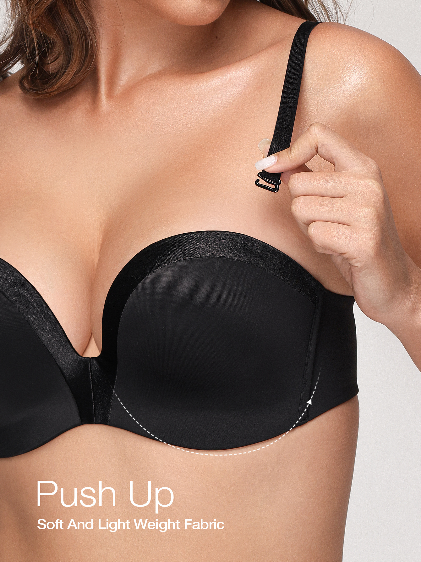 Wingslove Women Strapless Push - Convertible Bra Multiway avis et prix