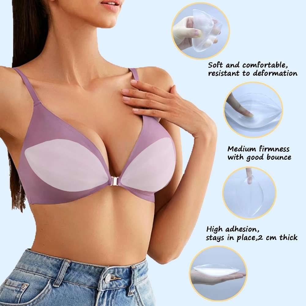 Adhesive Silicone Bra Inserts  - Push Up Bra Silicone avis et prix
