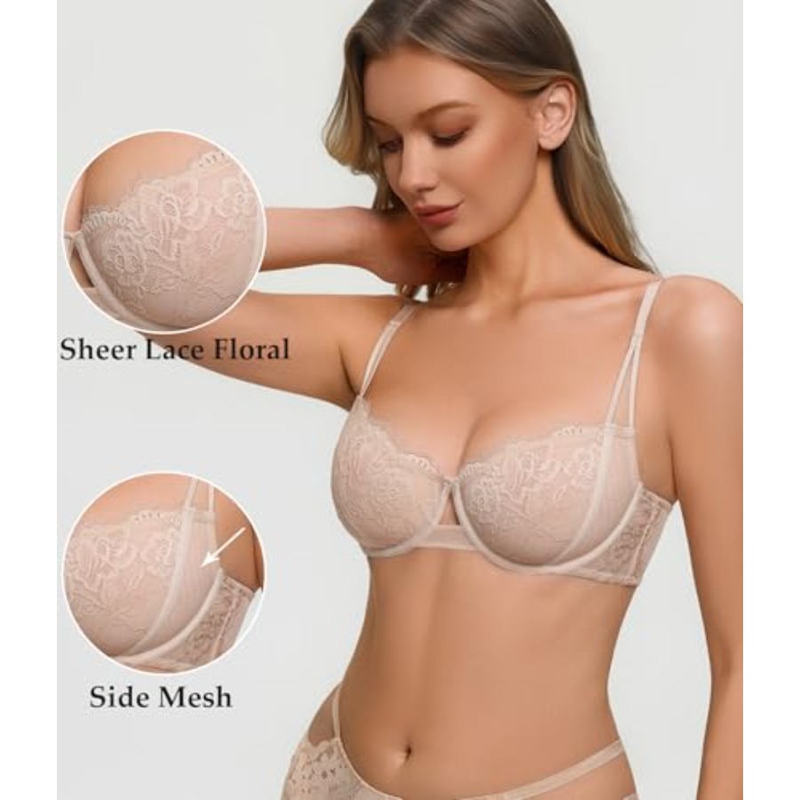 Avidlove Lace Bras for Women S - Demi Bra Balconette avis et prix