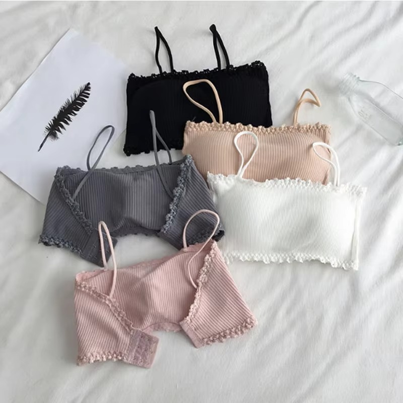 Women's Cotton Bra Female Tube - T Shirt Bra Seamless avis et prix