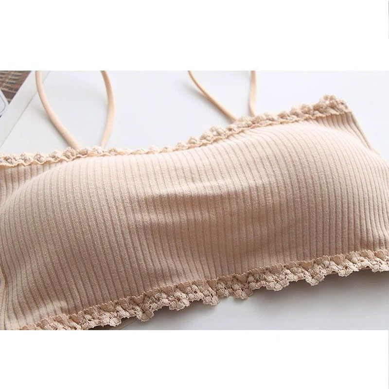 Women's Cotton Bra Female Tube - T Shirt Bra Seamless avis et prix