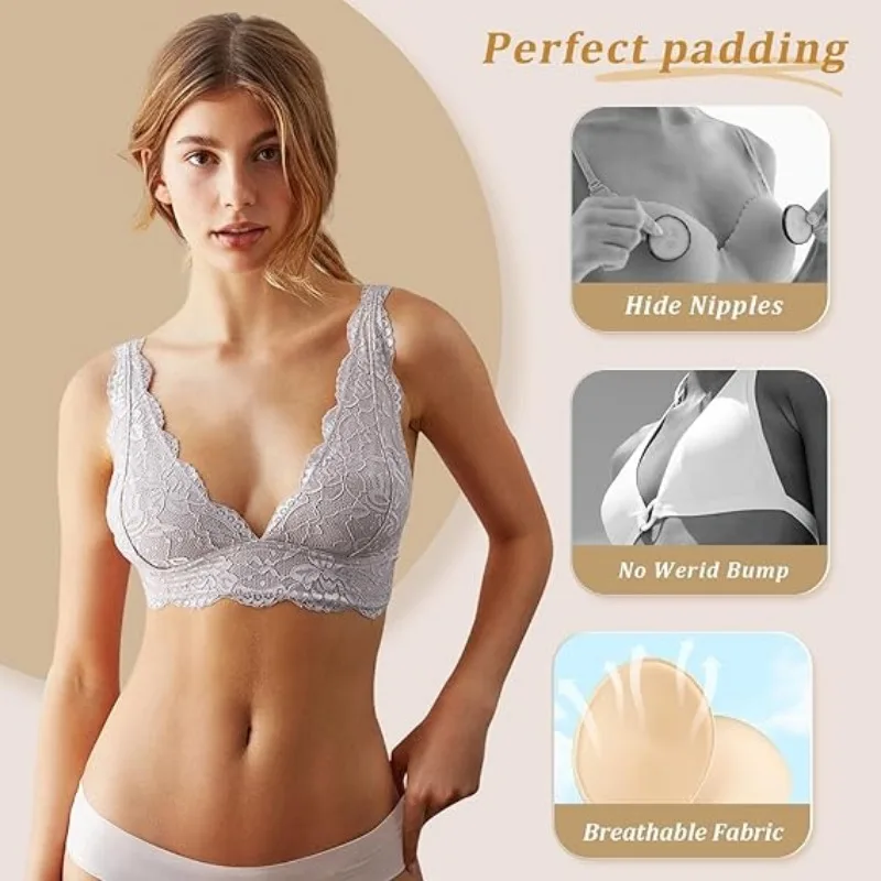 2/20pcs Removable Sponge Push  - Push Up Bra Silicone avis et prix