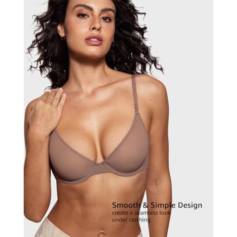 Women's Cosnufy Sheer Balconet - Demi Bra Balconette avis et prix