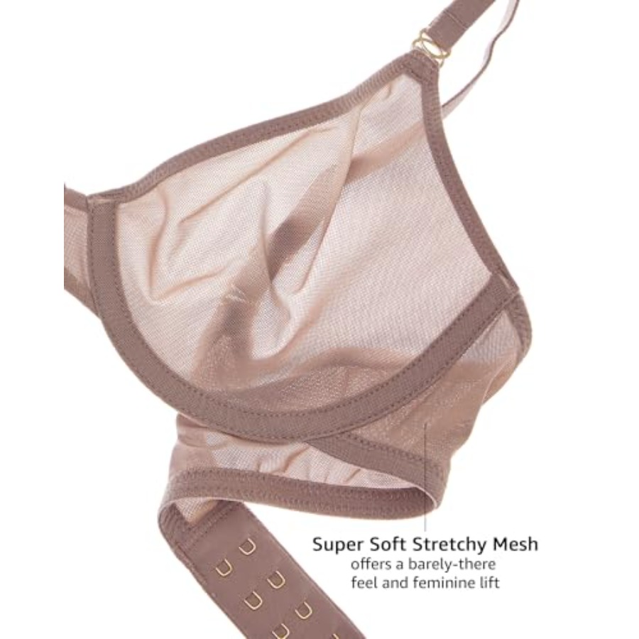 Women's Cosnufy Sheer Balconet - Demi Bra Balconette avis et prix