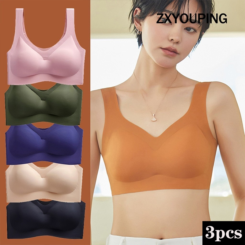 3PCS Sexy Sports Bra Seamless  - Cotton Bra Everyday avis et prix