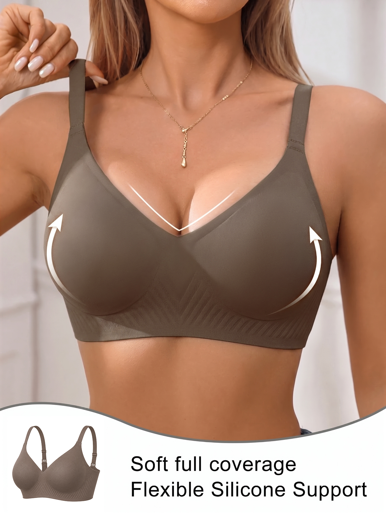 Full Coverage Push Up Jelly Su - Underwire Bra Padded avis et prix