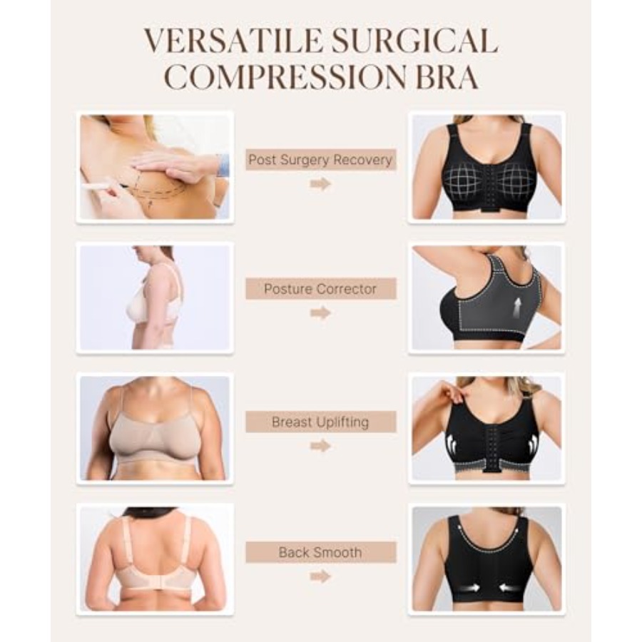 BRABIC Post Surgery Front Clos - Full Coverage Bra avis et prix