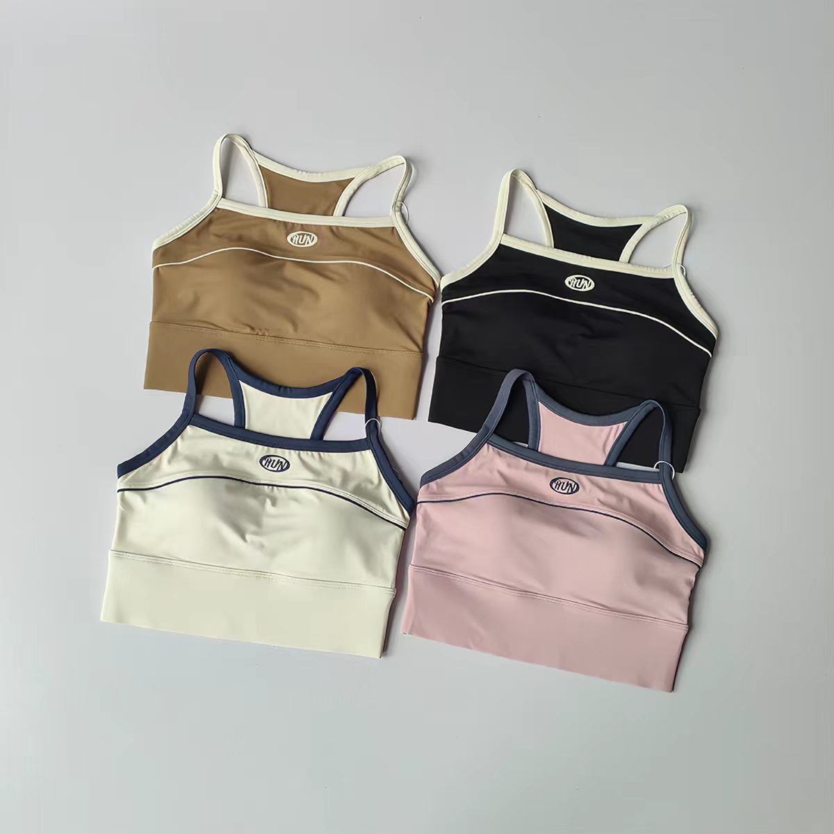Women Color Block Sports Bra w - Minimizer Bra Women avis et prix