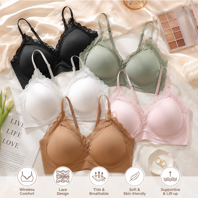 Wire Free Seamless Bralette fo - Sleep Bra Bralette avis et prix