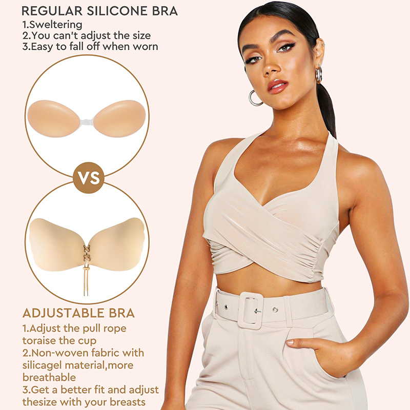 1/2 Pairs Women Summer Backles - Backless Bra Sticky avis et prix