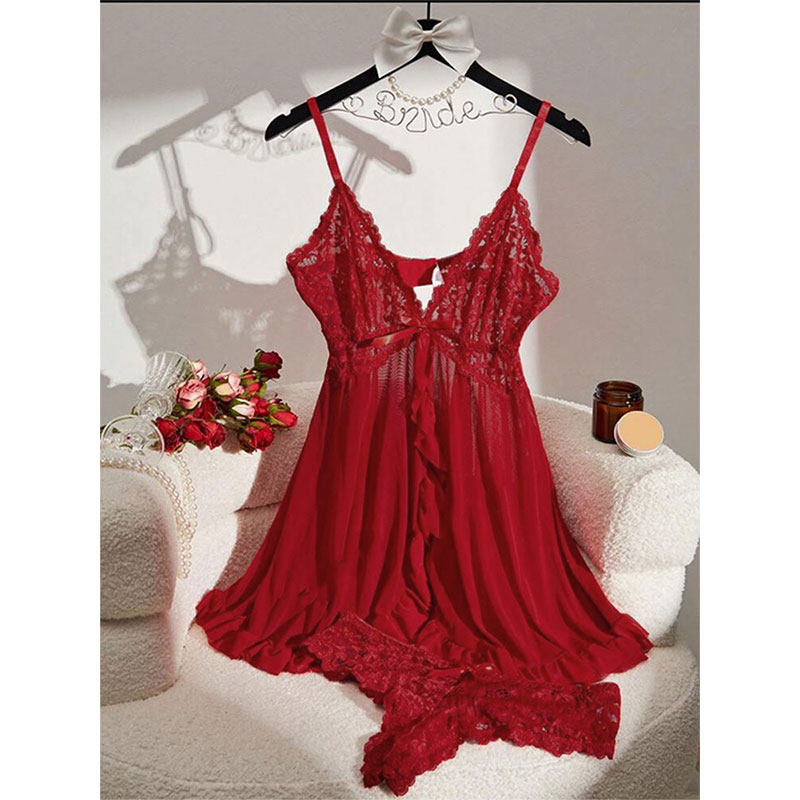 Soft Sheer Nighty Pajamas Hots - Sheer Mesh Bra avis et prix