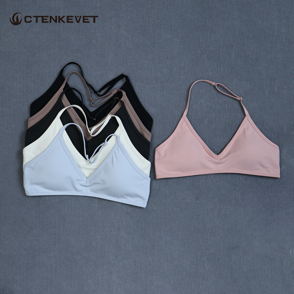 Women's Summer Halter Neck Pad - Sports Bra Racerback avis et prix