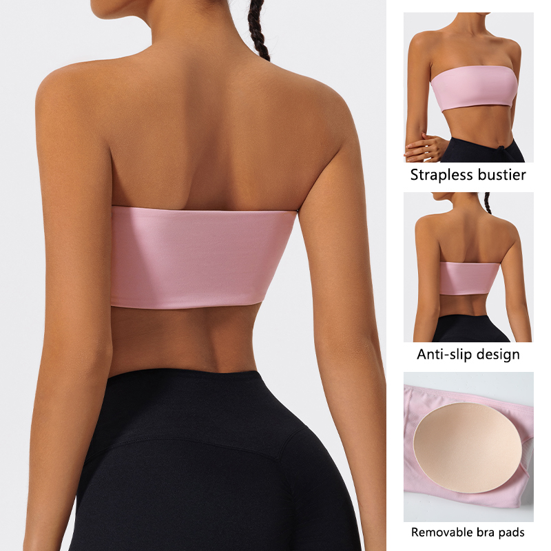 Strapless Sports Bra Gym Crop  - Sports Bra Racerback avis et prix