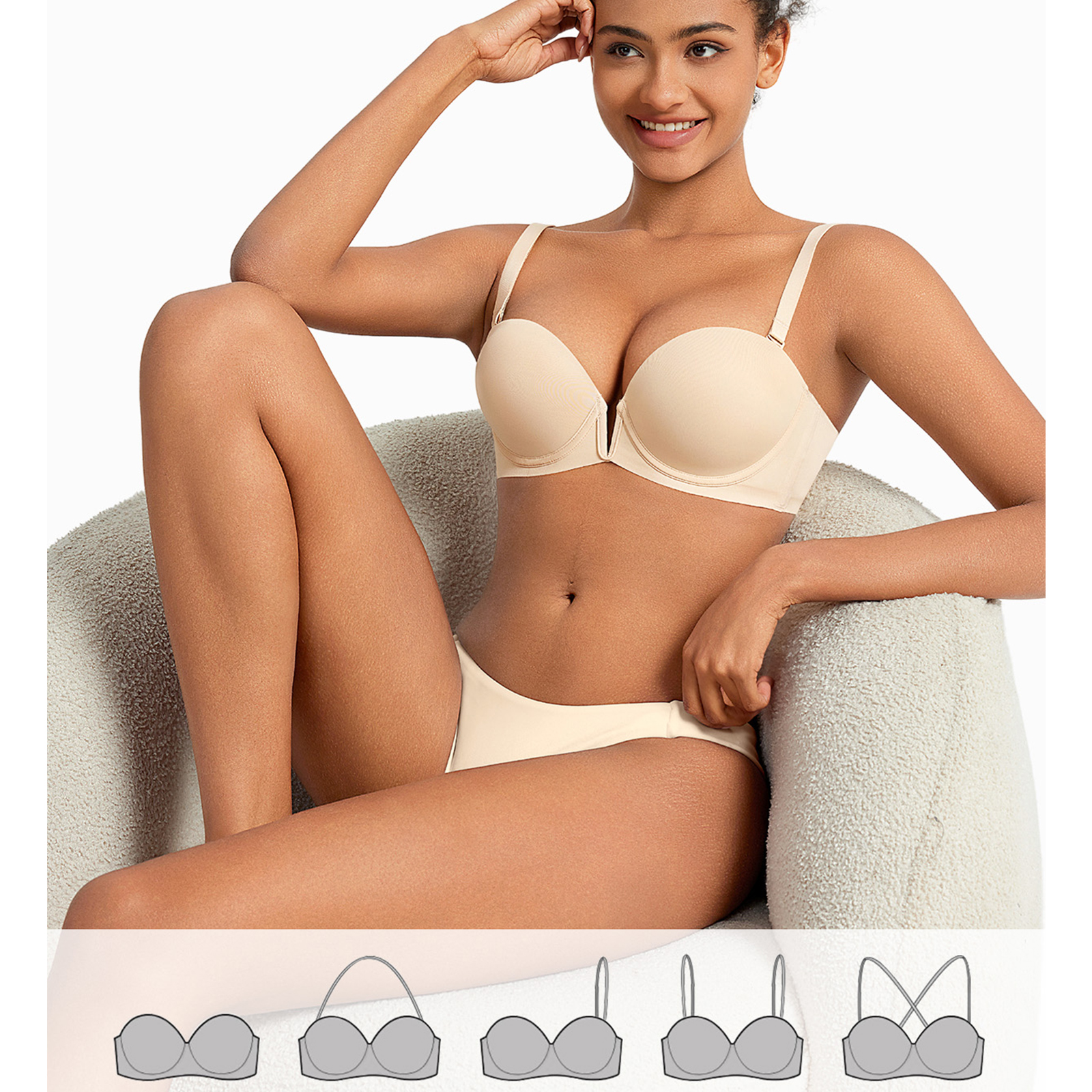 New Bra Push Up Underwire Ultr - Convertible Bra Multiway avis et prix