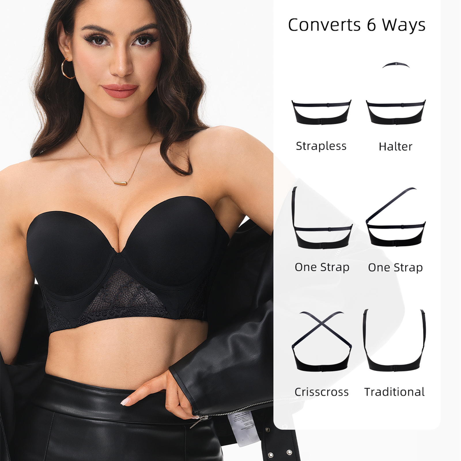 New Women Bras Everyday Sexy T - Convertible Bra Multiway avis et prix