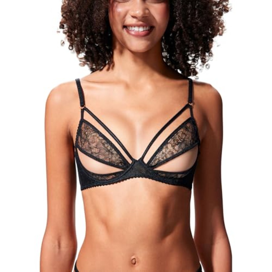 Faye Women's Sexy Lace Bra, Ba - Demi Bra Balconette avis et prix