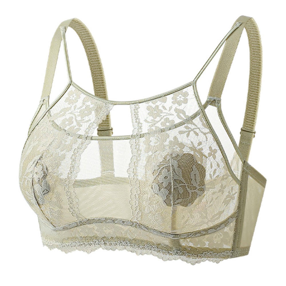 Fashion Mesh Flower Wireless D - Sheer Mesh Bra avis et prix