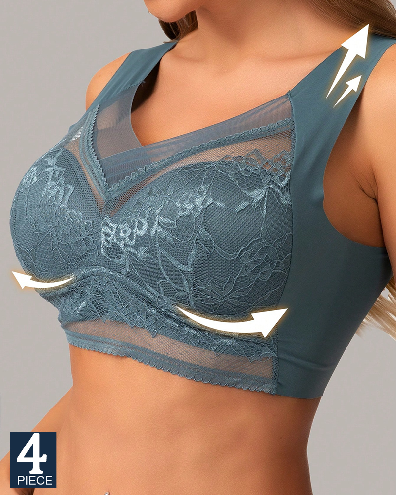 4Pcs Plus Size Women Seamless  - Minimizer Bra Women avis et prix