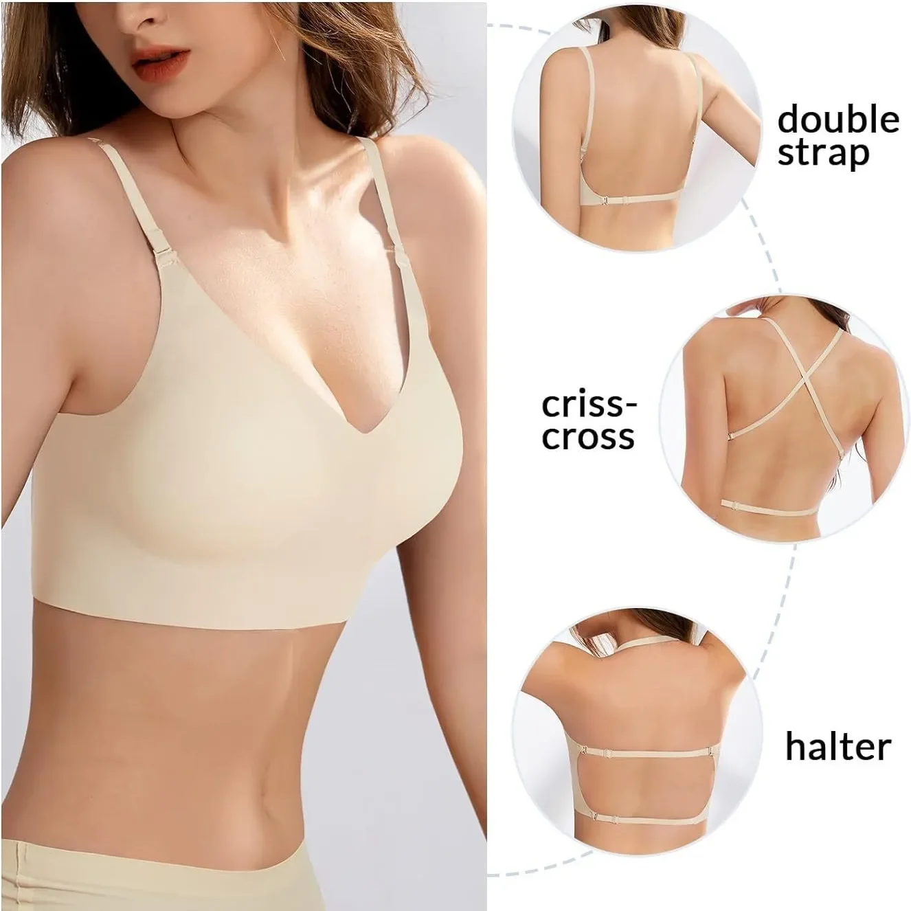 Top RatedSeamlLow Back Bra Sup - Convertible Bra Multiway avis et prix