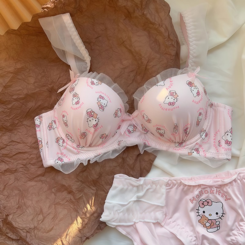 Sanrio Cute Japanese Bra Hello - Lace Bralette Set avis et prix